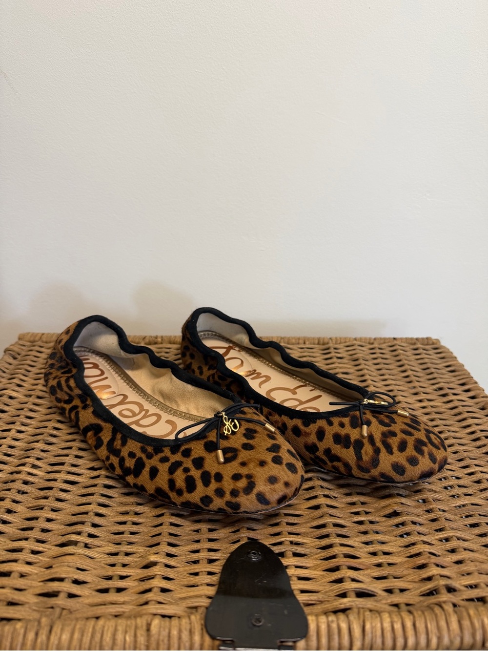 Sam Edelman Leopard-Print Ballet Flats in Brown and Black